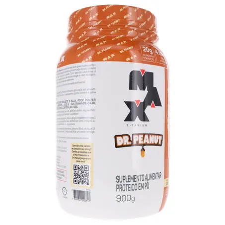 SUPLEMENTO WHEY PROTEIN MAX TITANIUM DR.PEANUT DOCE DE LEITE POTE 900G 360-30