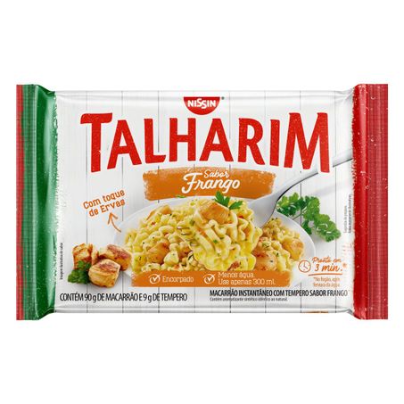 MACARRÃO INSTANTÂNEO TALHARIM FRANGO NISSIN