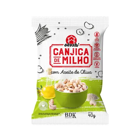 CANJICA DE MILHO AZEITE DE OLIVA 40G - OKOSHI