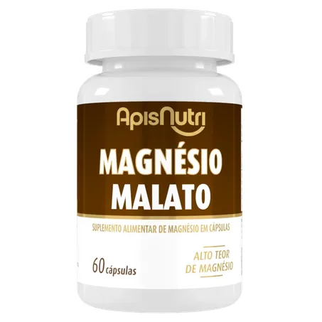 MAGNESIO MALATO 600MG 60 CAPS - APISNUTRI