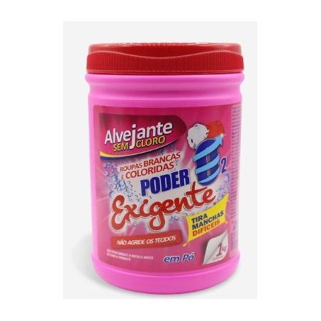 Alvejante sem cloro brilholac poder exigente tira mancha 1kg