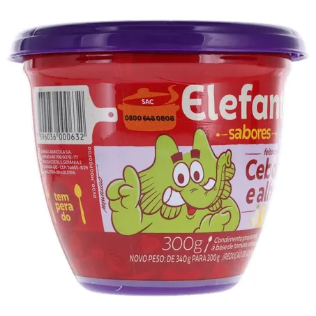 EXTRATO TOMATE ELEFANTE POTE CEBOLA/ALHO 300G 360-32