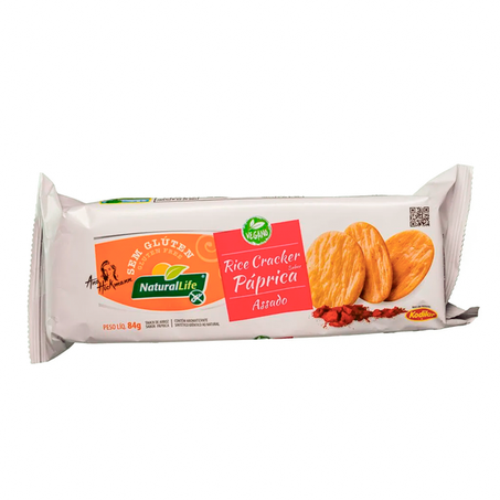 RICE CRACKER SABOR PÁPRICA ASSADO 84G