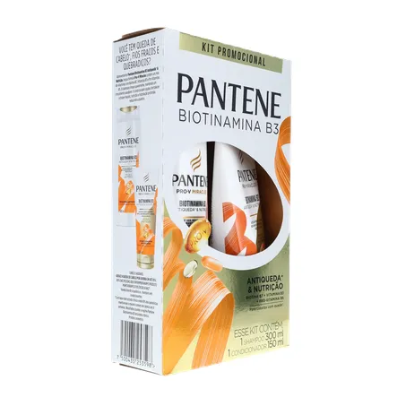 Shampoo Pantene 300ml + Condicionador Biotinamina B3 150ml 360-31
