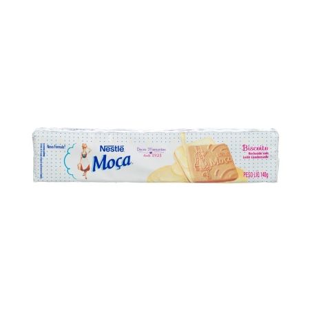 Biscoito recheado nestlé moça 140g