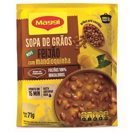 SOPA MAGGI 71G FEIJAO COM MANDIOQUINHA