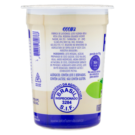 IOGURTE NATURAL FAZENDA COCO 170G 360-2