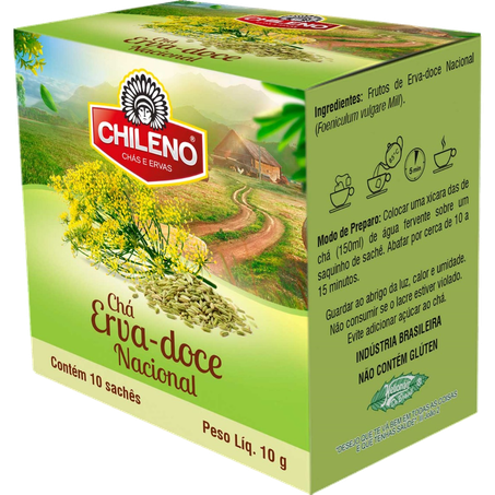 Cha chileno 10g erva doce 10sc