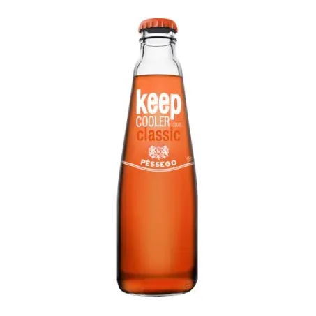 Cooler com Vinho Gaseificado Keep Cooler Pêssego Garrafa 275ml