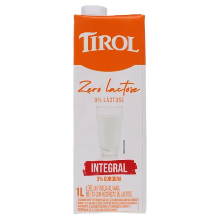 LEITE LONGA VIDA TIROL ZERO LACTOSE INTEGRAL 1L 360-18