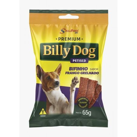 Bifinho billy dog 65g frango grelhado