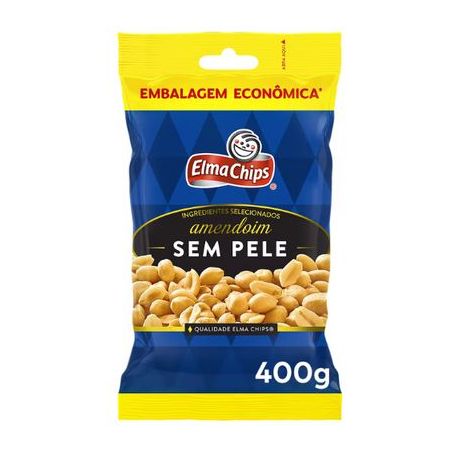 AMENDOIM SEM PELE E.CHIPS 400G