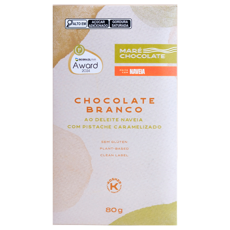 Chcolate Mare Branco Pistache 80g