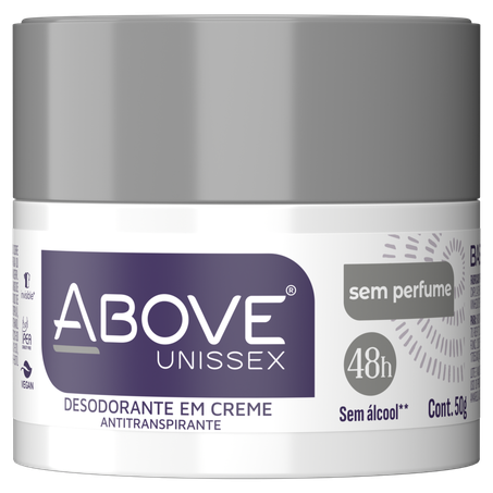 DESODORANTE ABOVE 50G CREME INVISIBLE