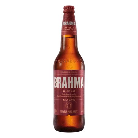 CERVEJA PILSNER DUPLO MALTE BRAHMA GARRAFA