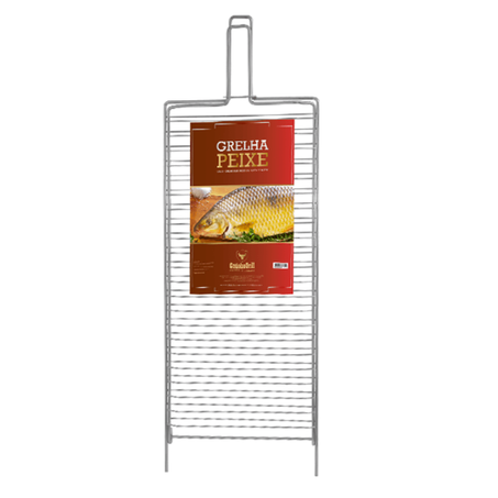 Grelha Gaucho Grill 25x50cm Peixe Grande