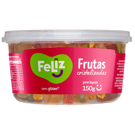 Fruta cristalizada feliz 150g