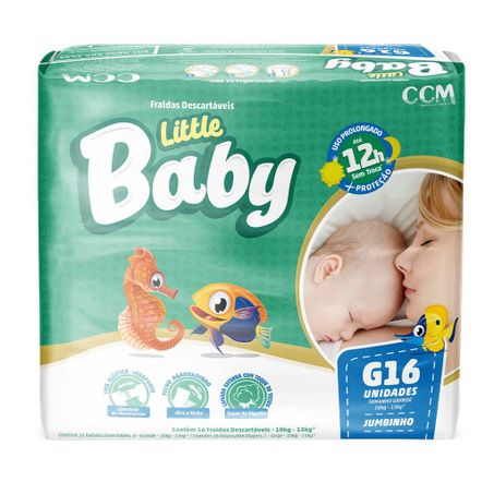 FRALDA JUMBINHO LITTLE BABY G 16UN