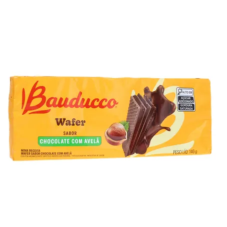 Biscoito Wafer Bauducco Chocolate Avelã 140g 360-34