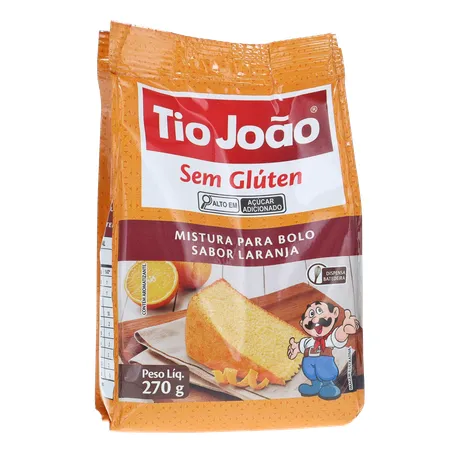 MISTURA BOLO TIO JOÃO LARANJA 270G 360-35