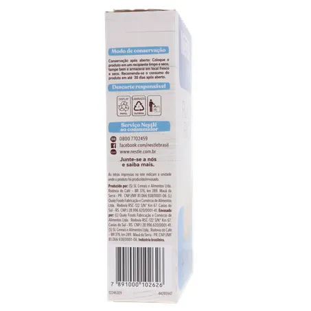 Aveia Flocos Finos Nestlé Caixa 170gr 360-28