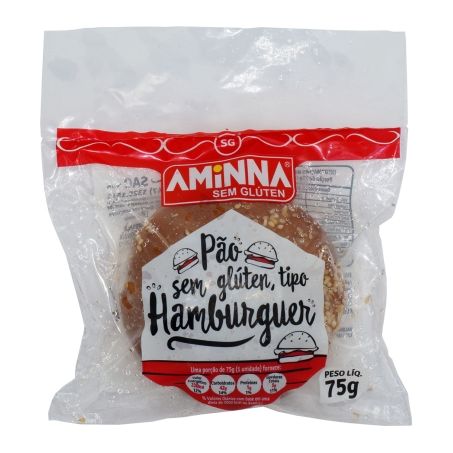 PAO AMINNA SEM GLUTEN 75G HAMBURGUER
