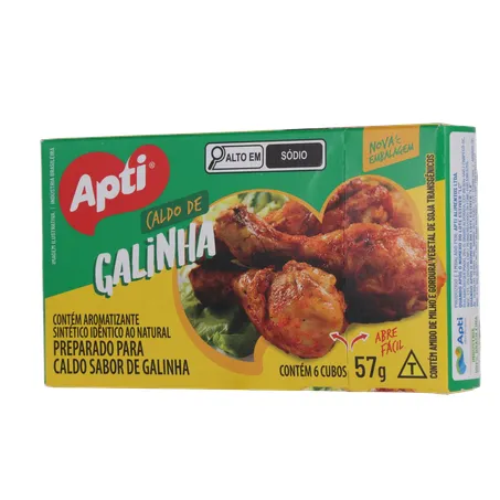 Caldo em Cubos Apti Galinha Caixa com 6un - 57gr 360-3