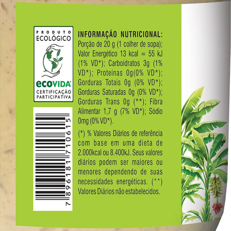 Biomassa Banana Verde DaColônia 250g 360-2