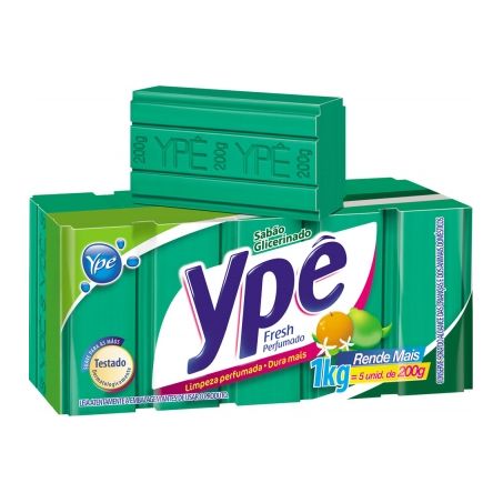 SABAO EM BARRA YPE FRESH LIMAO 5X200G