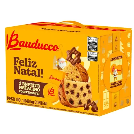 Embalagem Cesta Natalina Bauducco Pp