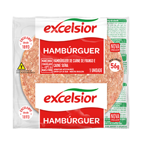 HAMBURGUER EXCELSIOR MISTO CONG 56G