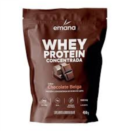Suplemento whey emana 450g protein choco belga refil