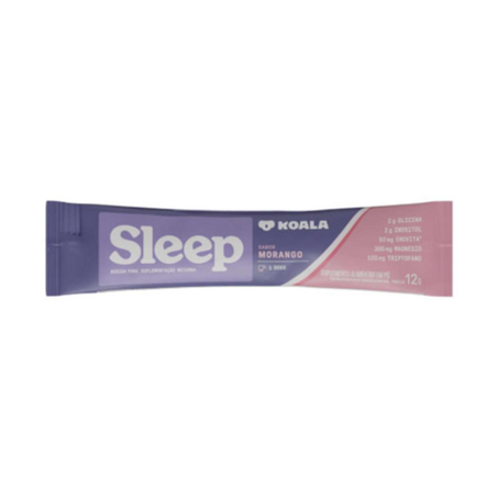 Suplemento Sleep Koala Sabor Morango Sachê 12g
