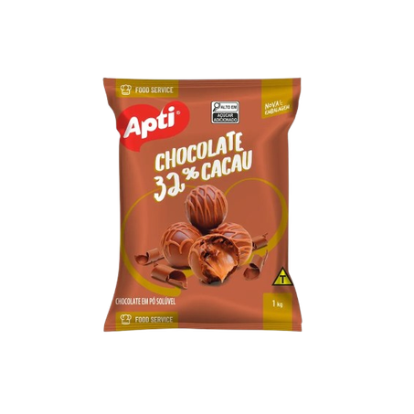 CHOCOLATE EM PO 32% CACAU APTI 1 KG SACHE         