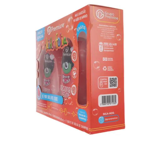 Kit infantil premisse lisos shampoo 400ml + condicionador 400ml 360-6