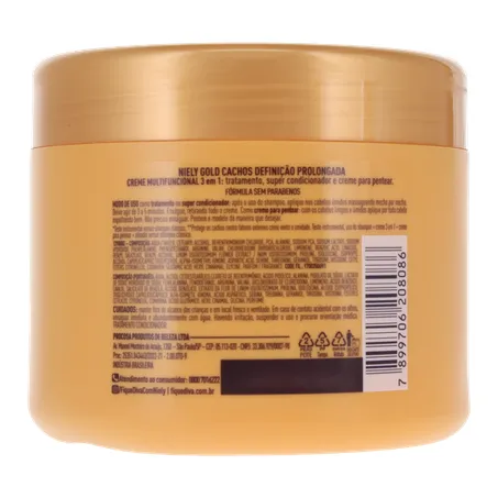 Creme de Tratamento Niely Gold 430g - Cachos 360-2