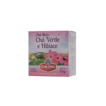 Chá Misto Chileno Chá Verde e Hibisco Caixa com 10un - 10gr 360-33