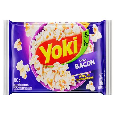 PIPOCA PARA MICRO-ONDAS BACON YOKI