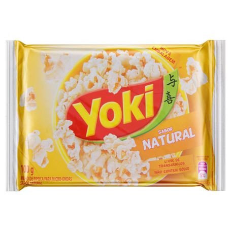 MILHO PIPOCA YOKI POPCORN MICROOND NATURAL 100G