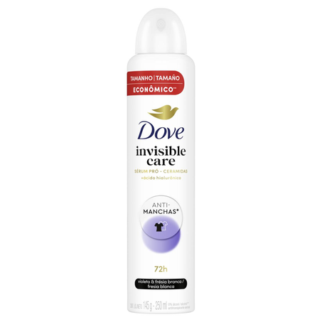Desodorante Aerossol Dove 250ml - Invisível - Feminino - Leve Mais, Pague Menos