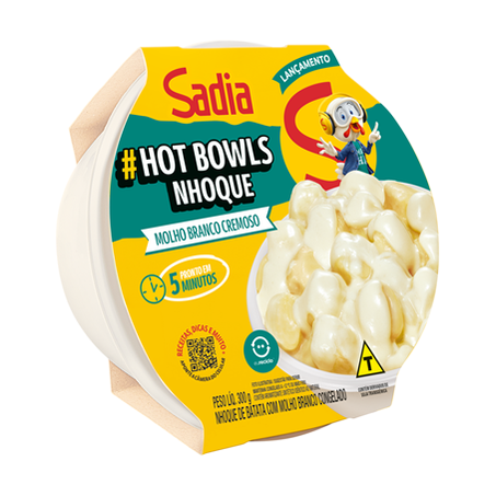 NHOQUE HOT BOWLS SADIA MOLHO BRANCO 300G