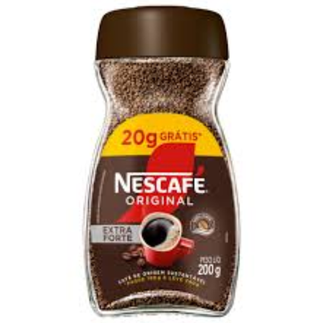 Cafe nescafe vidro 180g+20g original extra forte promocional