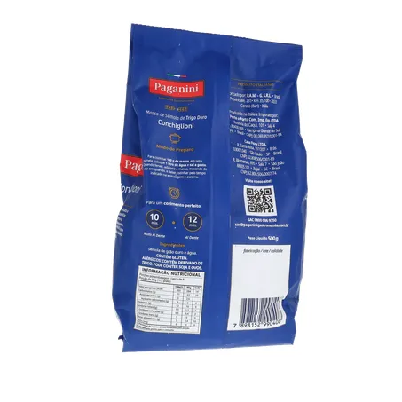 Macarrão de Sêmola Paganini Conchiglione Caixa 500G 360-17