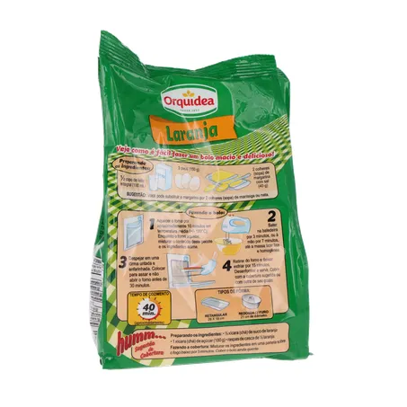 Bolo orquidea laranja 350g 360-17