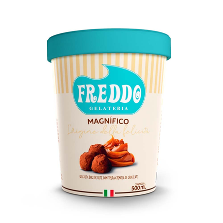 Sorvete Freddo Gelateria Magnífico Pote com  500Ml
