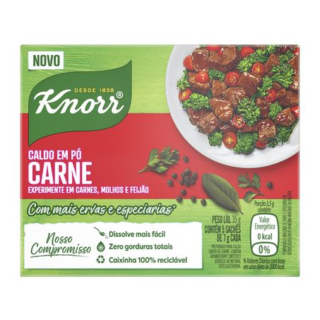 Caldo em pó carne knorr