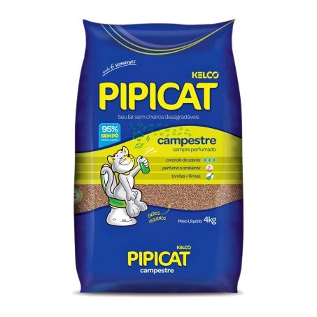Areia Sanitaria Pipicat 4kg Campestre