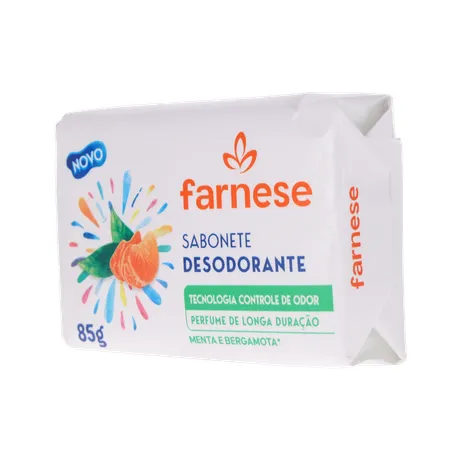 Sabonete Desodorante Farnese Menta e Bergamota Pacote 85gr 360-4
