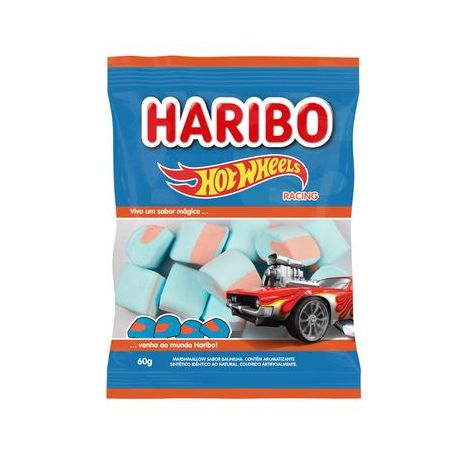 Marshmallow Baunilha Hot Wheels Racing Haribo Pacote 60G
