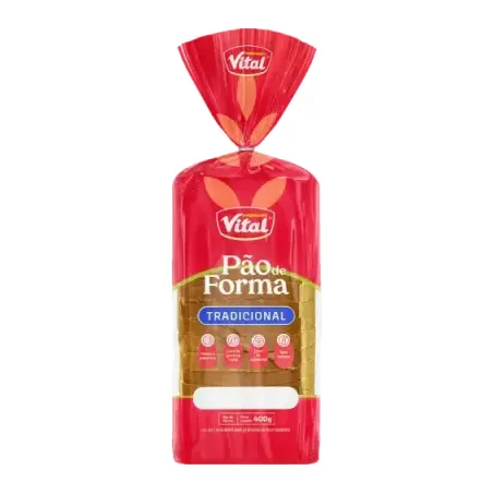 Pão de Forma Vital Tradicional Zero Lactose 400g